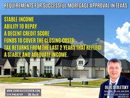 Requirements for Successful Mortgage Approval in Texas