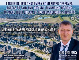 Oleg Sedletsky, Dallas-Fort Worth Realtor® and Mortgage Loan Originator, offers exceptional benefits that all homebuyers should take advantage of!