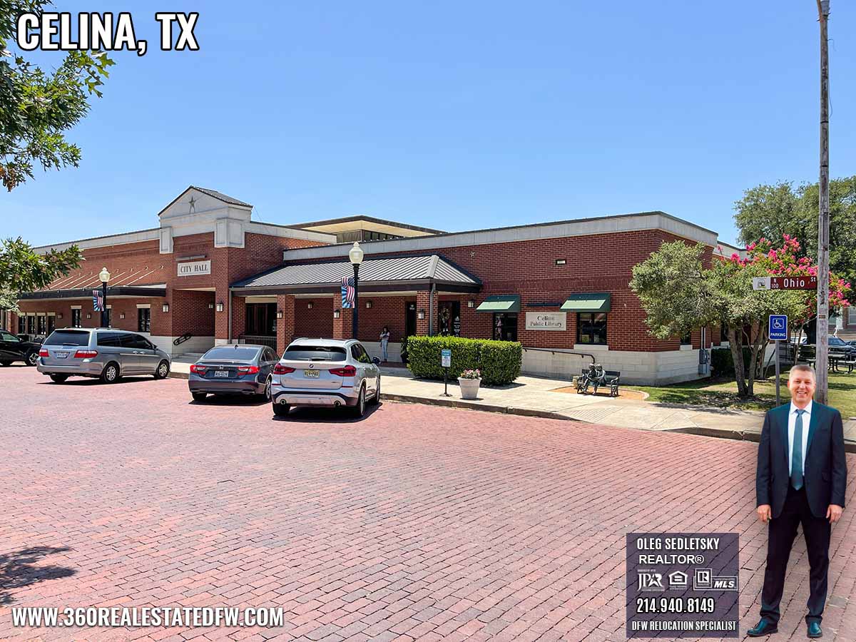 City Hall in Celina,TX - Celina,TX Relocation Guide - Oleg Sedletsky Realtor - Dallas-Fort Worth Relocation Expert - Call 214-940-8149 - moving to Celina,TX