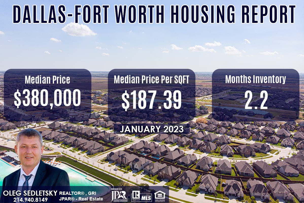 Dallas housing market Prices Trends January 2023 Oleg Sedletsky