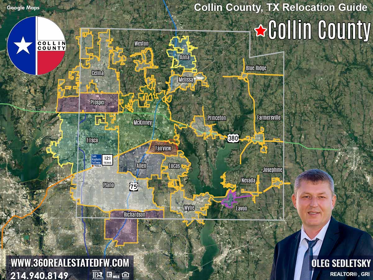 Collin County Texas Relocation Guide - Realtor in Collin County - Oleg Sedletsky 214-940-8149