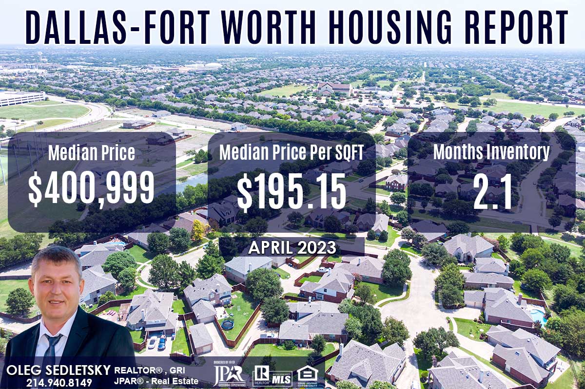 Dallas Housing Market Prices Trends April 2023 Oleg Sedlestky