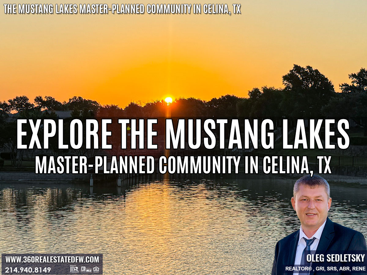 Spanning 1250 acres, the Mustang Lakes Master-Planned Community in Celina, TX perfectly blends residential, recreational, and educational facilities for an active and engaging lifestyle