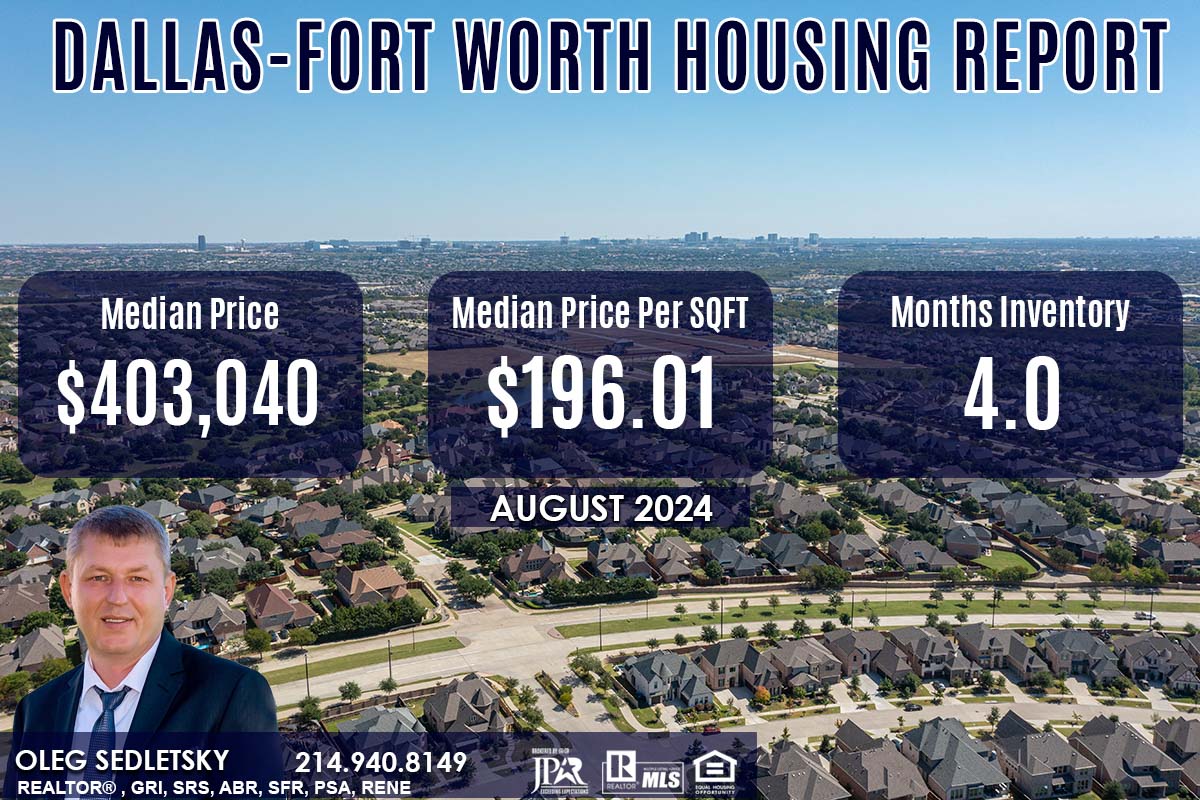 Dallas-Fort Worth Housing Report August 2024