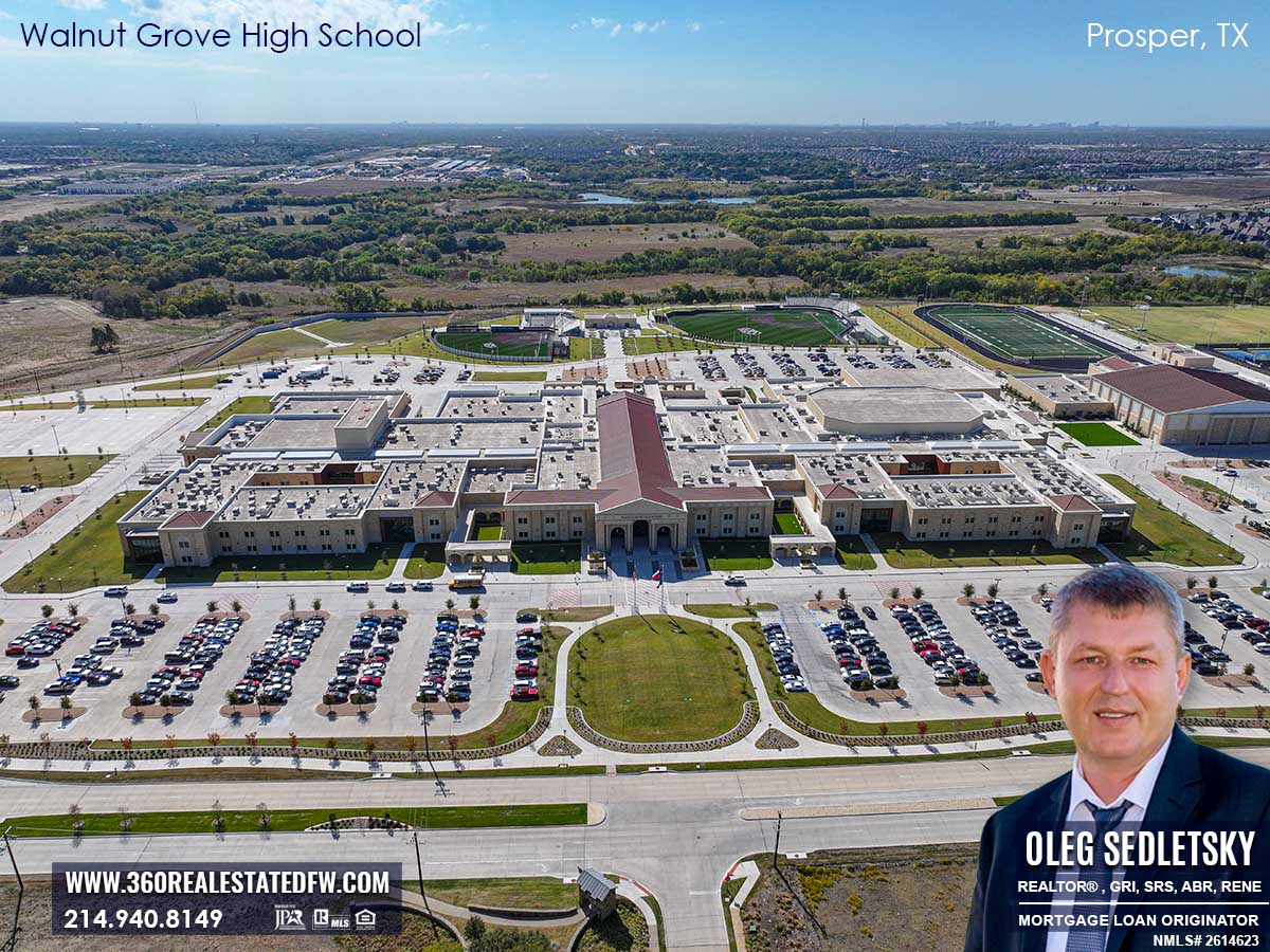 Walnut Grove High School in Prosper, TX. It is part of Prosper Independent School District