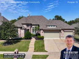 Homes in Willow Ridge Community in Prosper, Texas