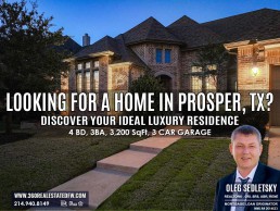 Home for Sale in Prosper, TX! Discover Your Ideal Luxury Residence in the Willow Ridge Neighborhood!