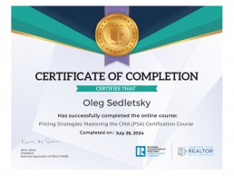 Oleg Sedletsky PSA certificate