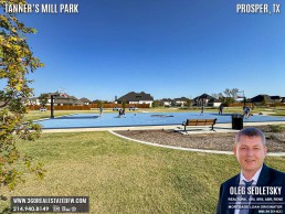 Tanner’s Mill Park in Prosper, TX is an 8.9-acre outdoor fitness and sports paradise