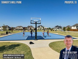 Tanner’s Mill Park in Prosper, TX is an 8.9-acre outdoor fitness and sports paradise