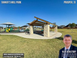 Tanner’s Mill Park in Prosper, TX is an 8.9-acre outdoor fitness and sports paradise