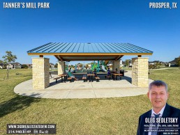 Tanner’s Mill Park in Prosper, TX is an 8.9-acre outdoor fitness and sports paradise