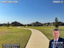 Tanner’s Mill Park in Prosper, TX is an 8.9-acre outdoor fitness and sports paradise