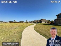 Tanner’s Mill Park in Prosper, TX is an 8.9-acre outdoor fitness and sports paradise