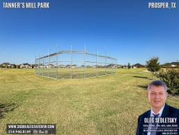 Tanner’s Mill Park in Prosper, TX is an 8.9-acre outdoor fitness and sports paradise