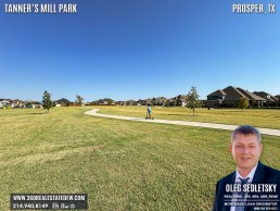 Tanner’s Mill Park in Prosper, TX is an 8.9-acre outdoor fitness and sports paradise