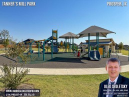 Tanner’s Mill Park in Prosper, TX is an 8.9-acre outdoor fitness and sports paradise