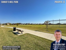 Tanner’s Mill Park in Prosper, TX is an 8.9-acre outdoor fitness and sports paradise