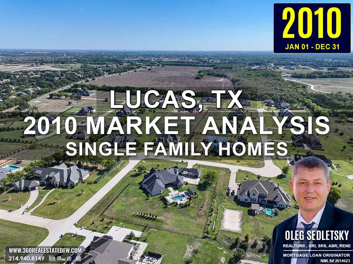 Lucas, TX Real Estate and Homes For Sale - 2010 Market Analysis