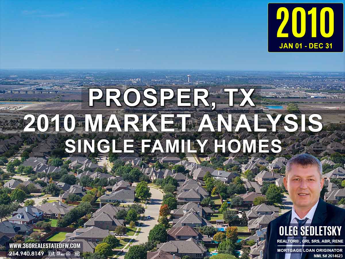 Prosper, TX Real Estate and Homes For Sale - 2010 Single-Family Residential Housing Analysis