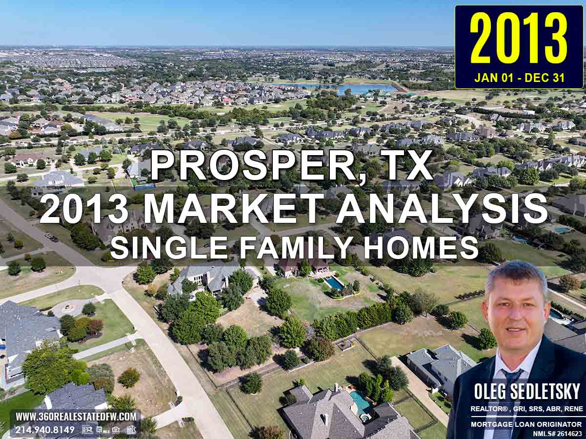 Prosper, TX Real Estate and Homes For Sale - 2013 Single-Family Residential Housing Analysis